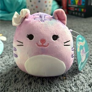 NWT Squishmallows purple cat whose name is Dasvidaniya